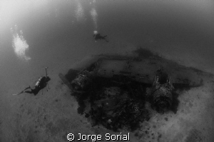 Wreck of a DC-3 airplane. On September 16, 1966, soon aft... by Jorge Sorial 